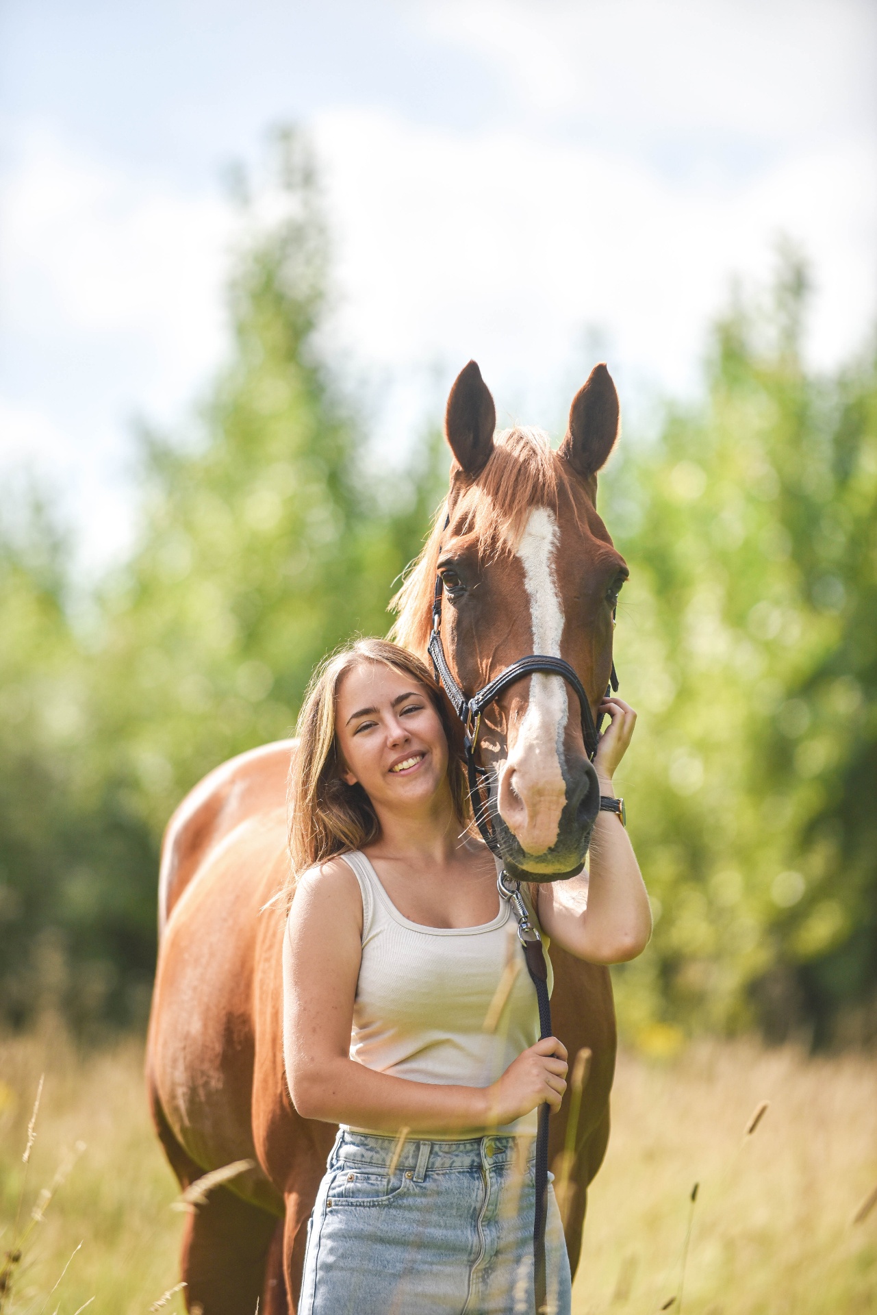 Caitlin met haar paard
